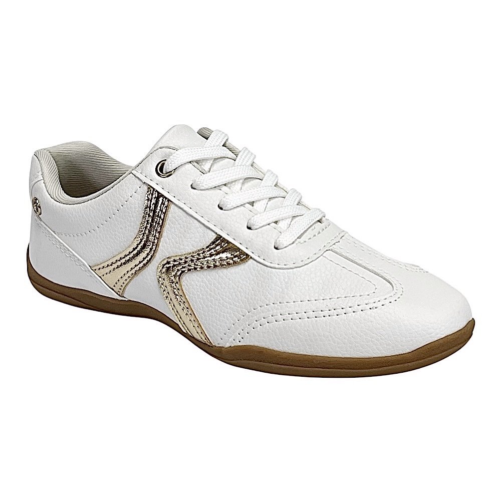 Tênis Kolosh Urban Feminino C4065 Branco/Champagne Branco/Dourado 2