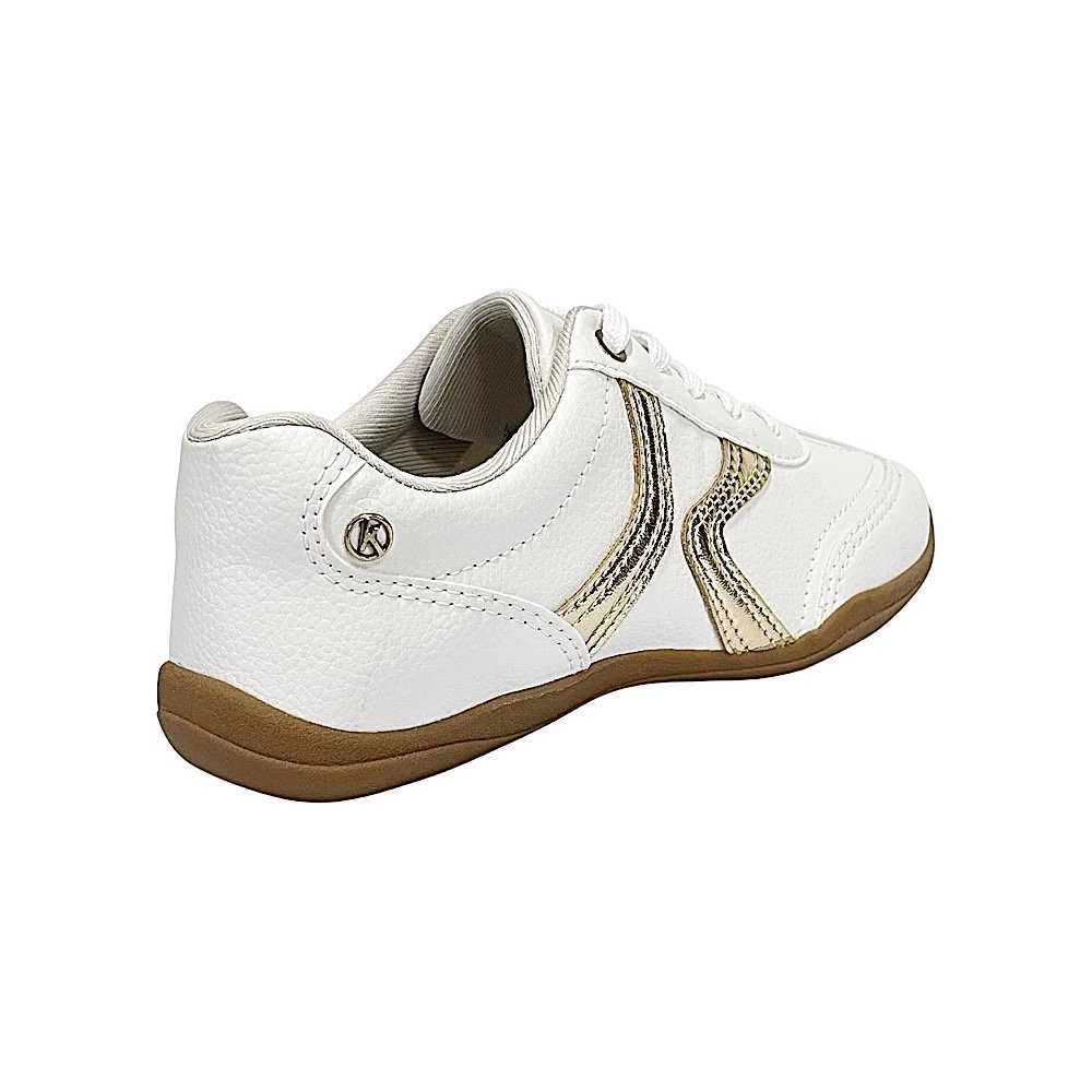 Tênis Kolosh Urban Feminino C4065 Branco/Champagne Branco/Dourado 5