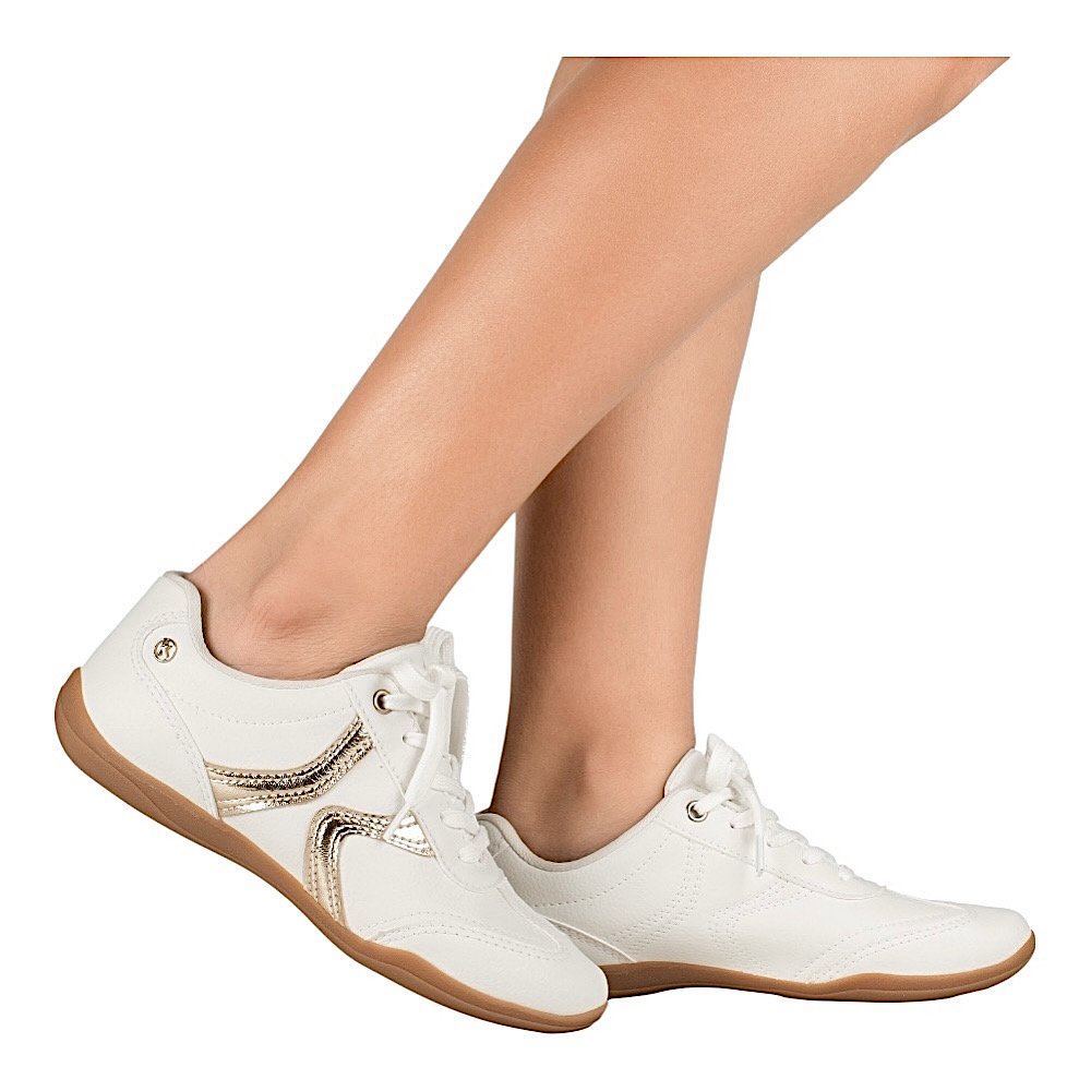 Tênis Kolosh Urban Feminino C4065 Branco/Champagne Branco/Dourado 7