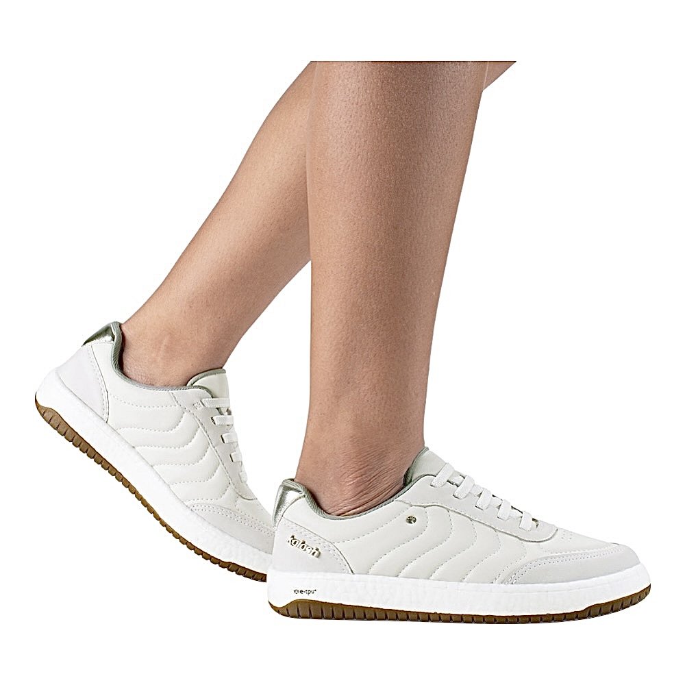 Tênis Kolosh Float Casual Feminino C4181 Cinza Gris Branco 7