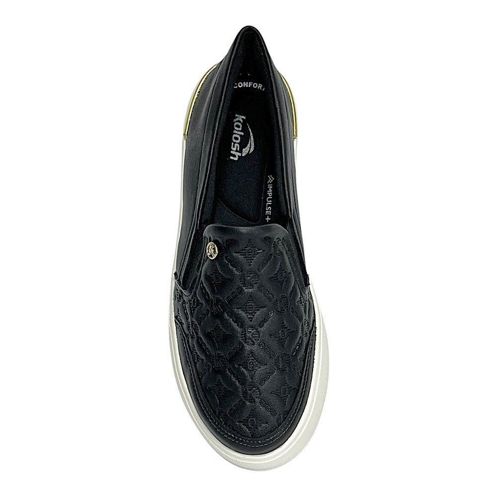 Tênis Kolosh Slip On Plataforma C4283 Preto Preto 4