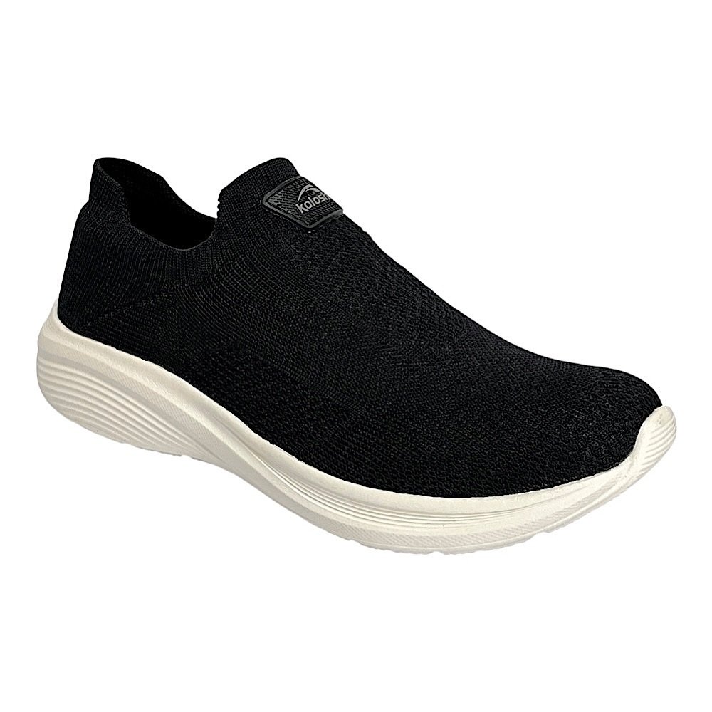 Tênis Kolosh Feminino Slip On Freeknit E0428 Preto Preto 2