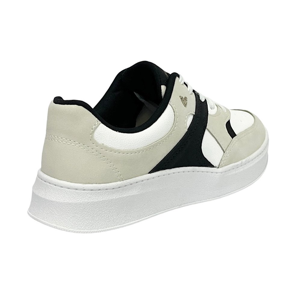 Tênis Mississipi Casual Flatform MC911 Cinza Gelo/Preto Branco/Bege/Preto 5