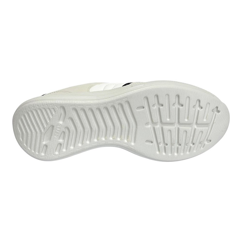 Tênis Mississipi Casual Feminino MF602 Cinza Gelo/Preto Branco/Bege 6