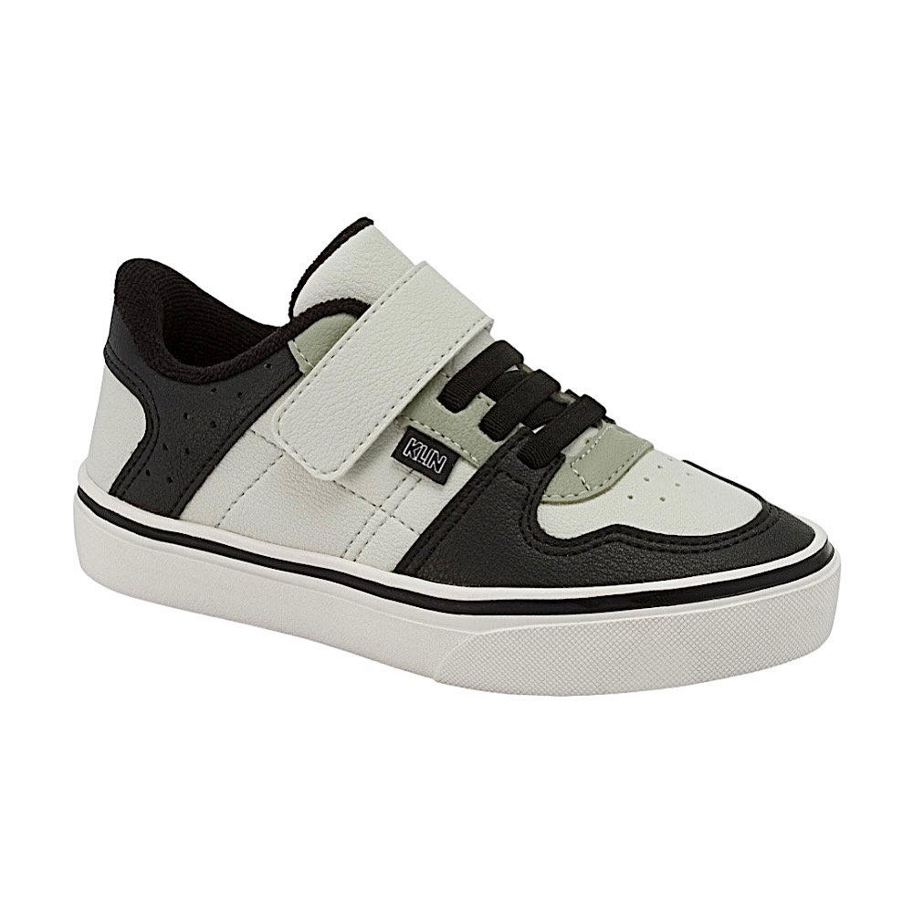 Tênis Klin Freestyle Mini 260106 Gelo/Preto/Verde