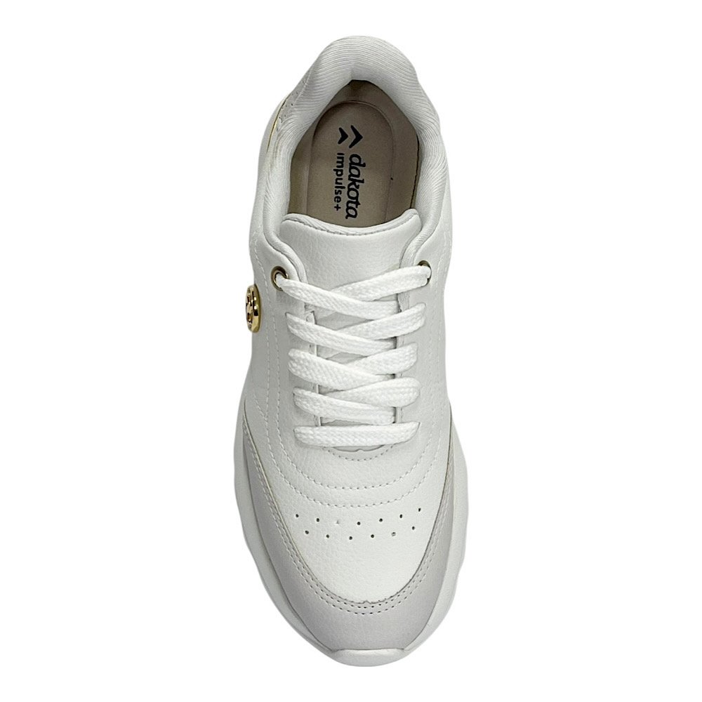 Tênis Dakota Jogging D0901 Branco/Cinza Gris Branco 4
