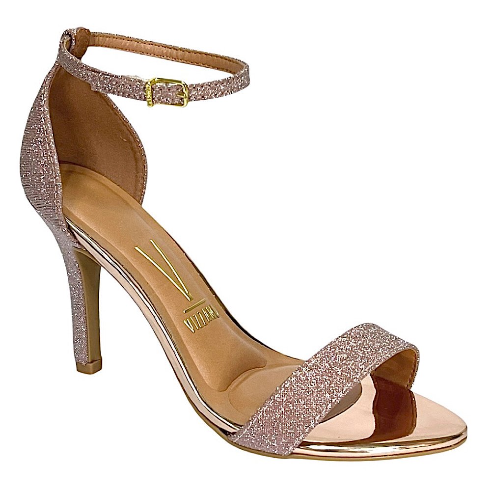 Sandália Vizzano Social Salto Fino 6249.452 Ouro rosado