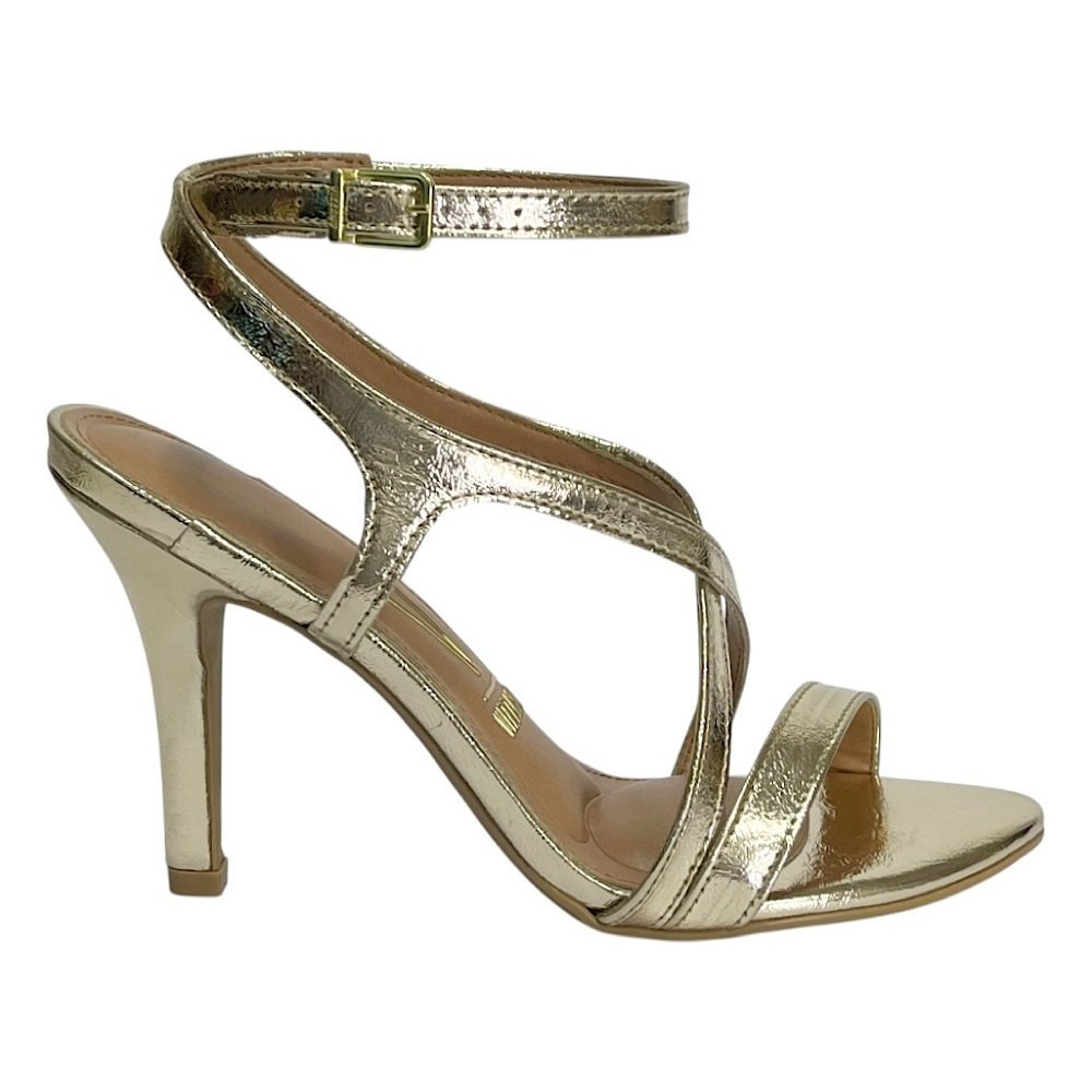 Sandália Vizzano Social Salto Fino 6249.1116 Dourado Dourado 2