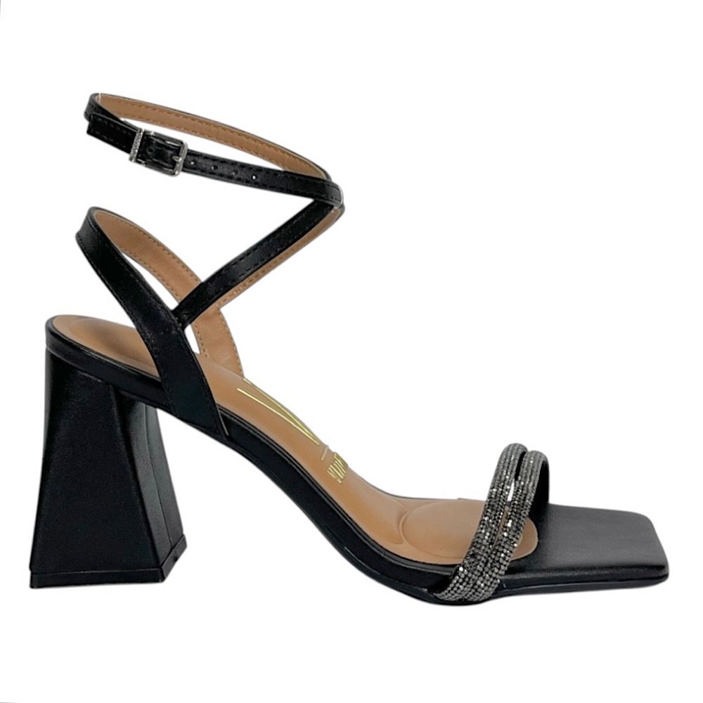 Sandália Vizzano Salto Alto 6464.145 Preto Preto 2