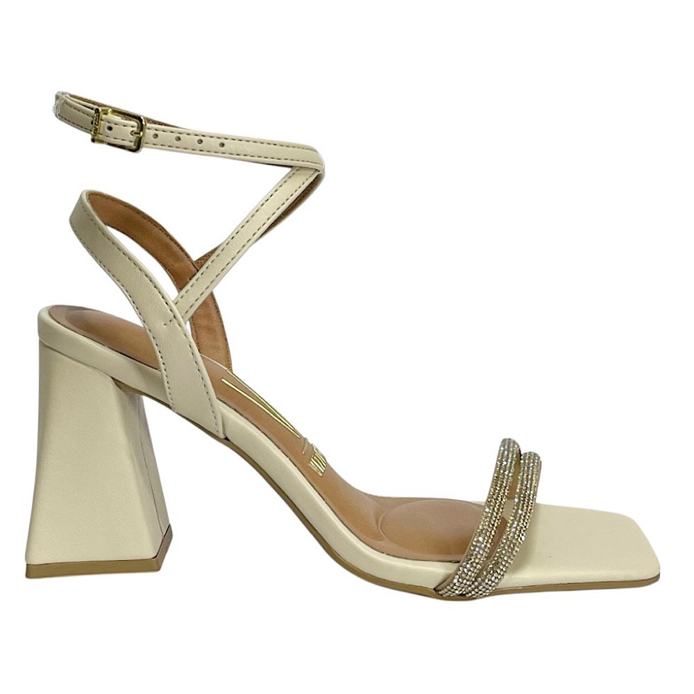 Sandália Vizzano Salto Alto 6464.145 Bege Bege 2