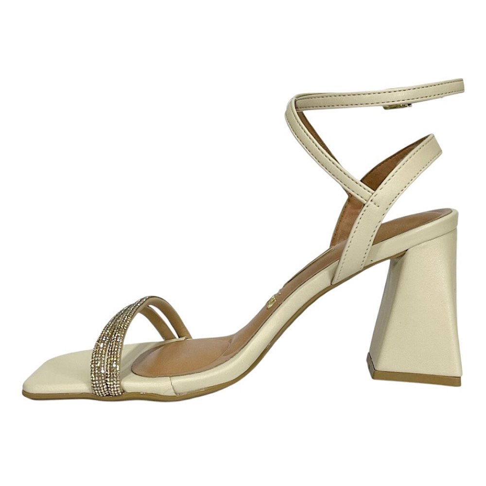 Sandália Vizzano Salto Alto 6464.145 Bege Bege 3