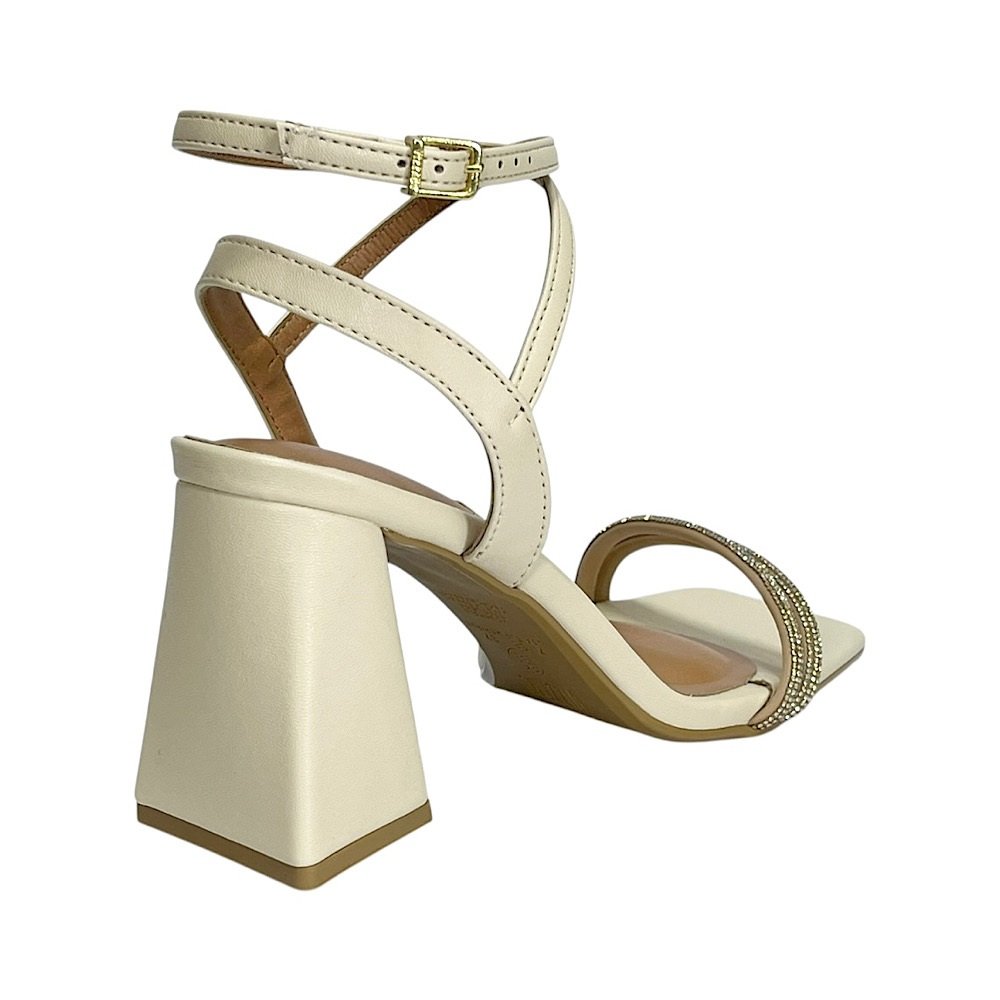 Sandália Vizzano Salto Alto 6464.145 Bege Bege 5
