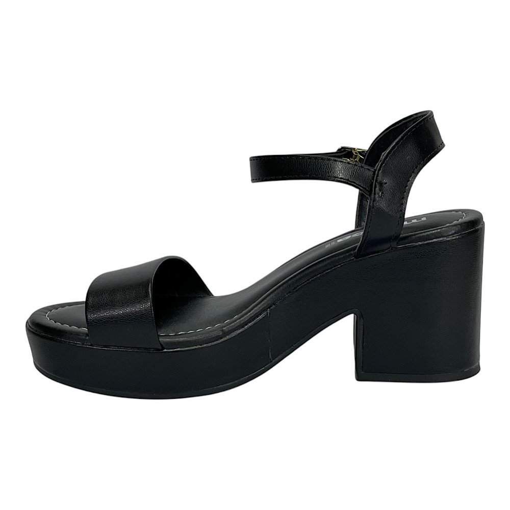 Sandália Moleca Salto Bloco 5549.102 Preto Preto 3