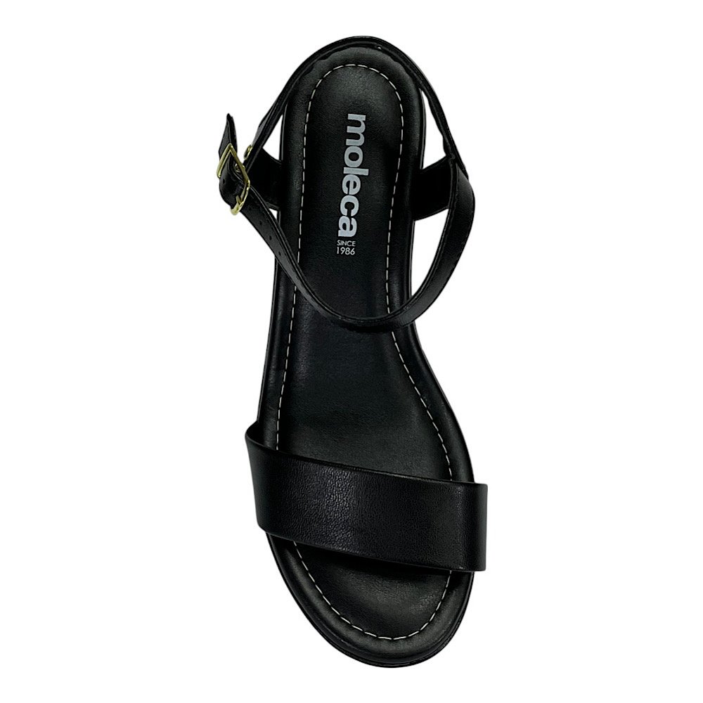Sandália Moleca Salto Bloco 5549.102 Preto Preto 4