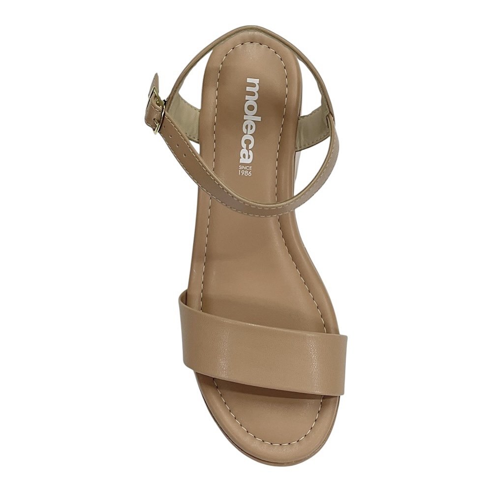 Sandália Moleca Salto Bloco 5549.102 Nude Nude 4