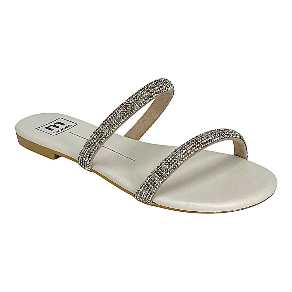 Tamaco Moleca Flat Strass 5557.100 Cristal Off White