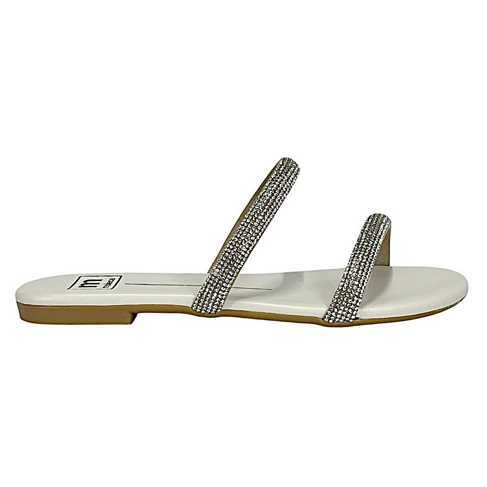 Tamaco Moleca Flat Strass 5557.100 Cristal Off White Off White 2
