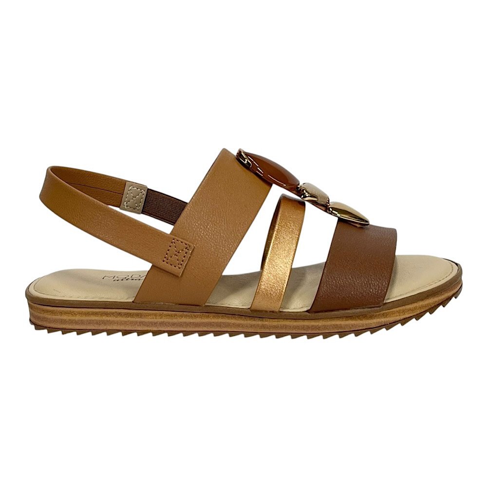 Sandália Modare Flat Ultraconforto 7141.144 Camel/Avelã Camel 2
