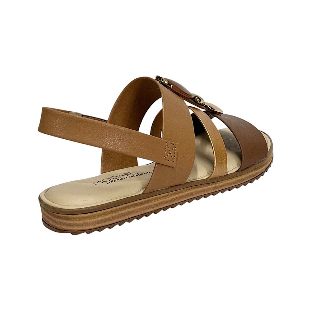 Sandália Modare Flat Ultraconforto 7141.144 Camel/Avelã Camel 5