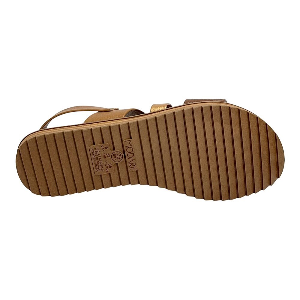 Sandália Modare Flat Ultraconforto 7141.144 Camel/Avelã Camel 6