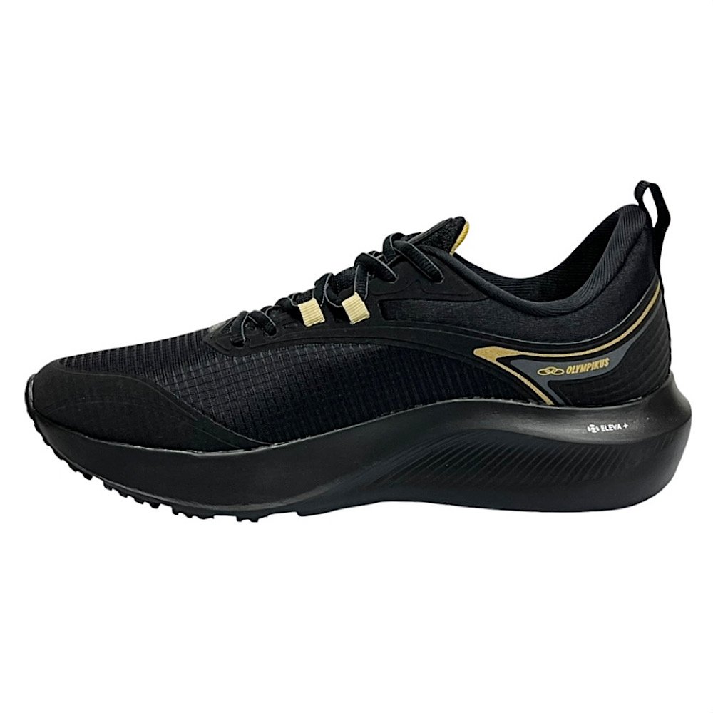 Tênis Olympikus Cosmo Masculino 43554334 Preto/Dourado Preto 3