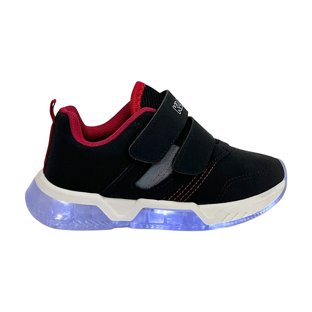Tênis Klin Light Com LED 604064 Preto/Vermelho Preto/Vermelho 2