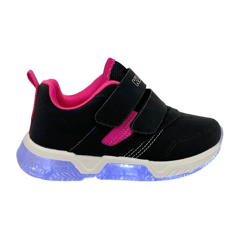 Tênis Klin Light Com LED 604064 Preto/Pink Preto/Pink 2