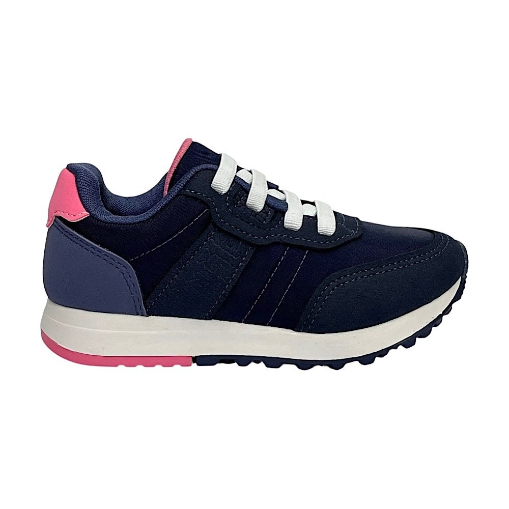 Tênis Klin Infantil Walk Mini 216131 Marinho/Chumbo/Pink Azul Marinho/Pink 2