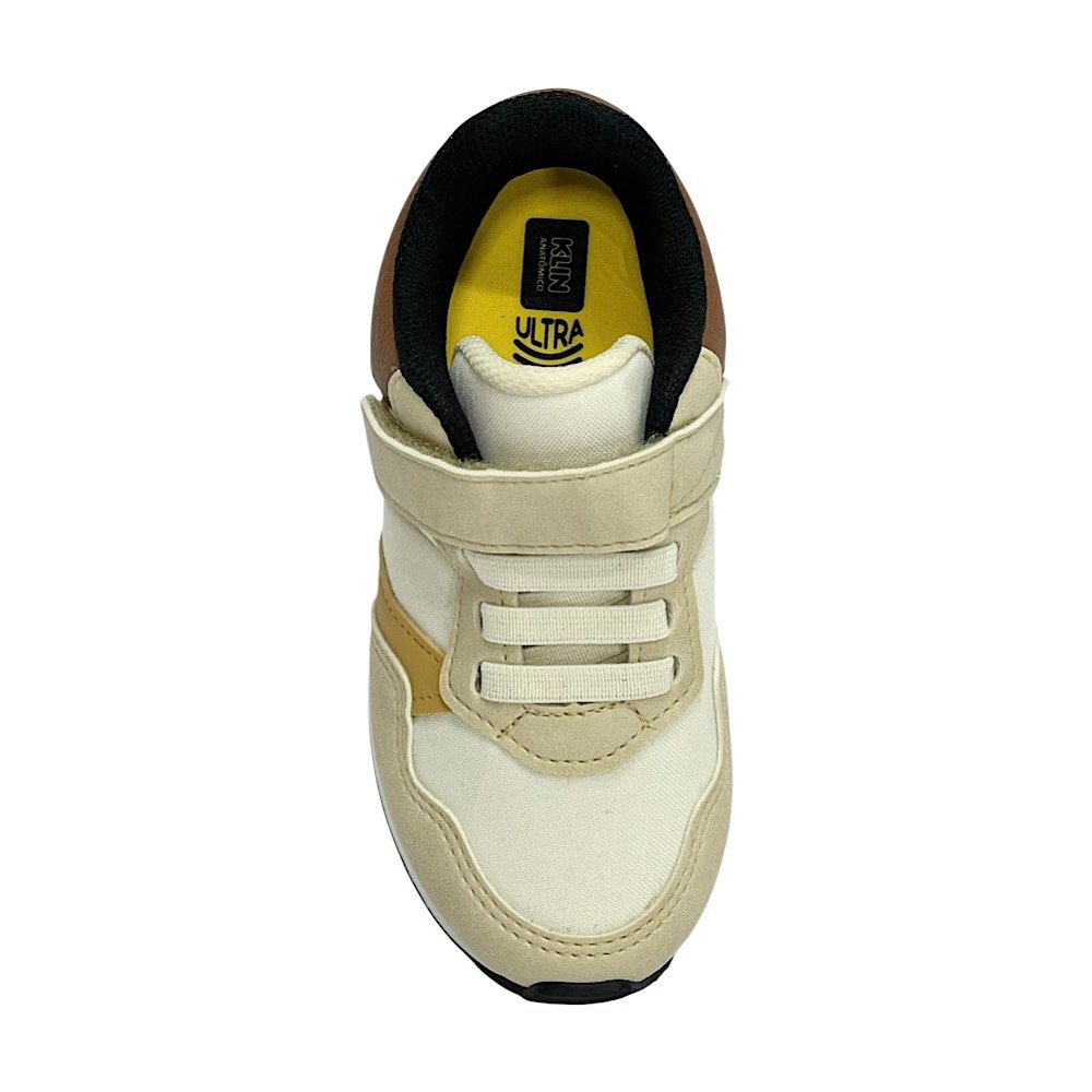 Tênis Klin Infantil Walk Mini 216132 Off White/Caramelo/Ocre Off White/Caramelo/Ocre 4