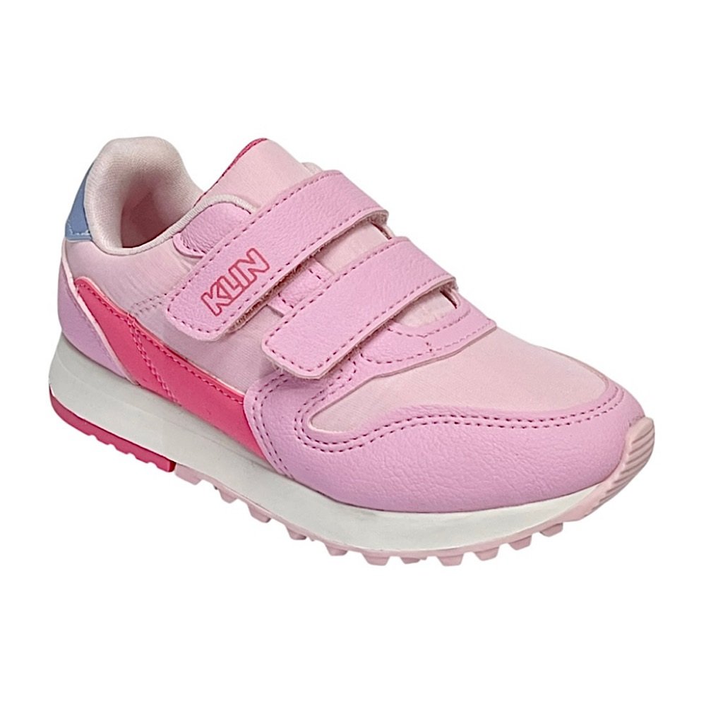Tênis Klin Infantil Walk Mini 216133 Rosa/Pink/Azul