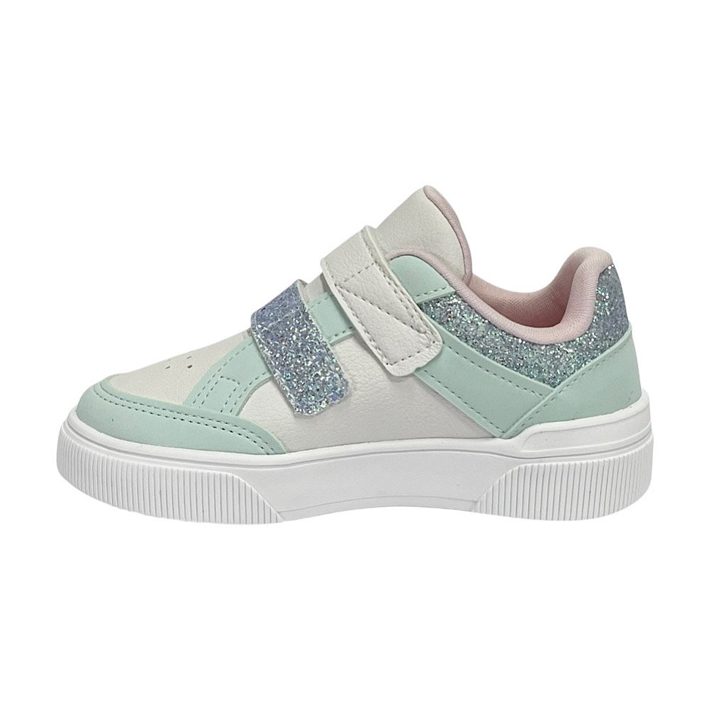 Tênis Klin Sky Kids 317047 Branco/Azul Acqua Branco/Verde 3
