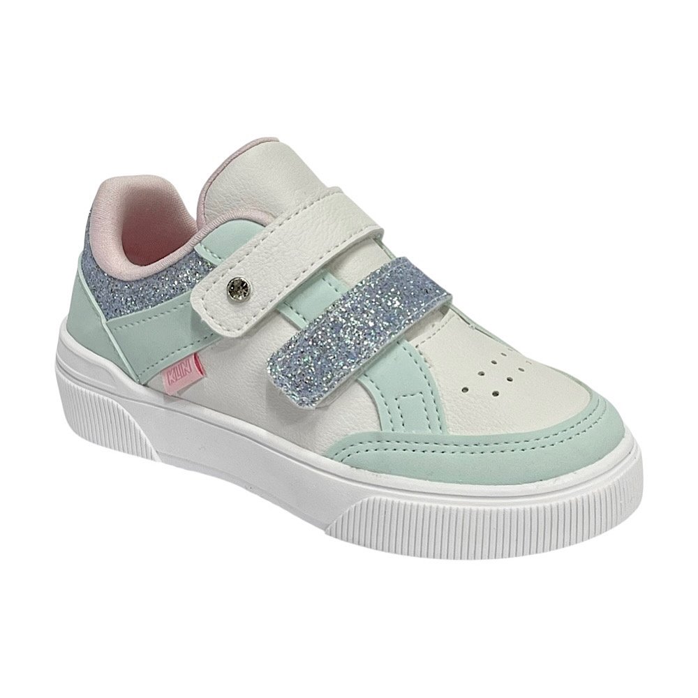 Tênis Klin Sky Kids 317047 Branco/Azul Acqua