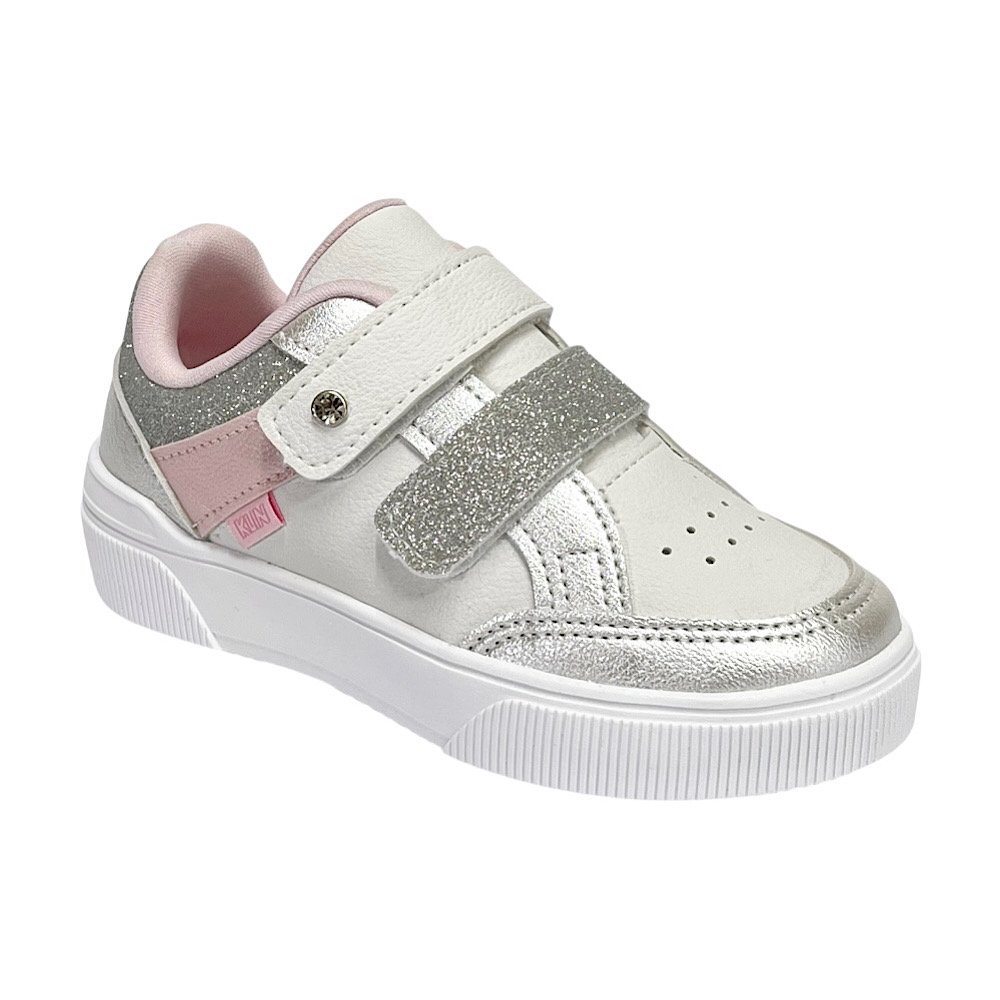Tênis Klin Sky Kids 317047 Branco/Prata