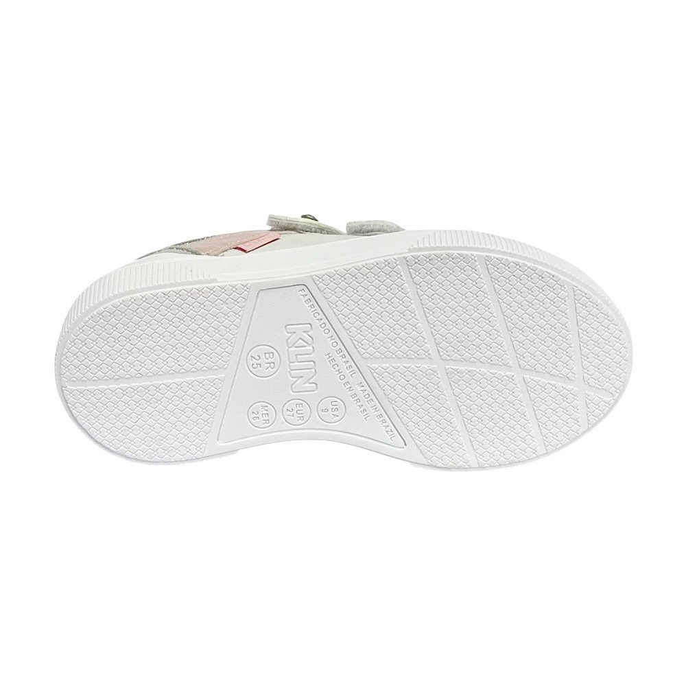Tênis Klin Sky Kids 317047 Branco/Prata Branco/Prata 6