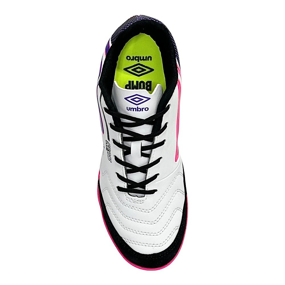 Chuteira Umbro Futsal Pro 5 Bump Club Branco/Preto/Purpura Branco/Preto/Púrpura 4