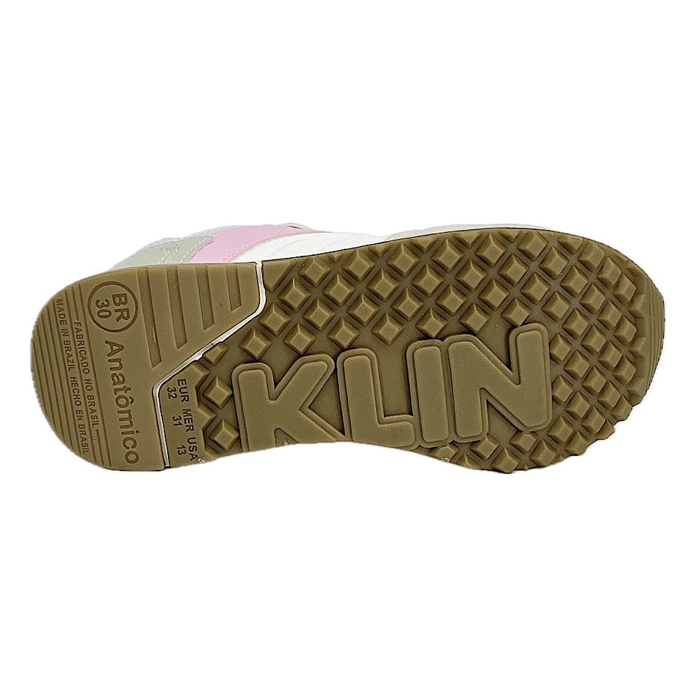 Tênis Klin Walk Kids 178161 Gelo/Azul/Amarelo Branco/Cinza 6