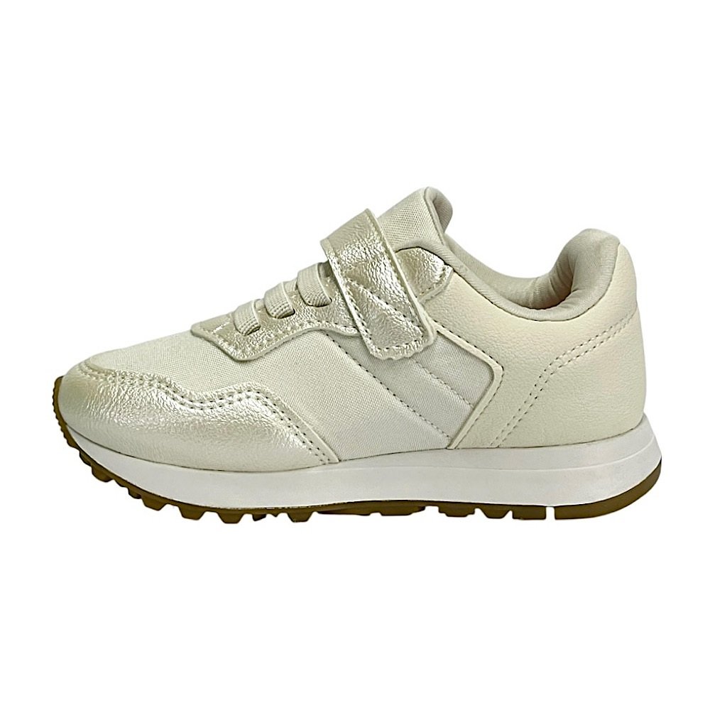 Tênis Klin Walk Mini 216132 Off White Perolizado/Dourado Off White/Dourado 3