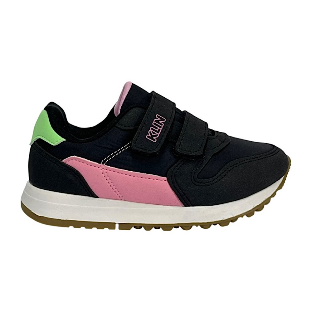 Tênis Klin Walk Mini 216133 Preto/Rosa/Verde Preto/Rosa 2