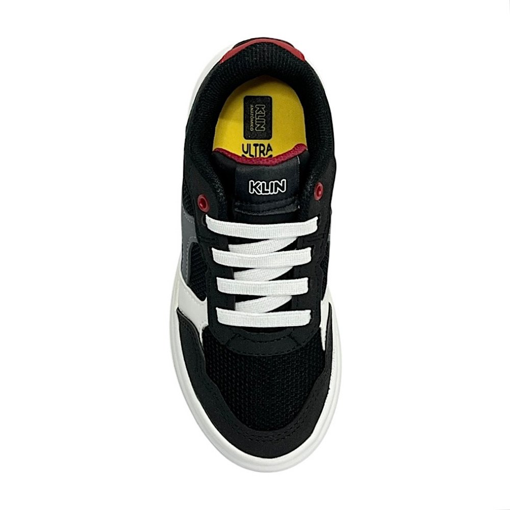 Tênis Klin Next Mini 369001 Preto/Branco/Grafite Preto/Branco 4