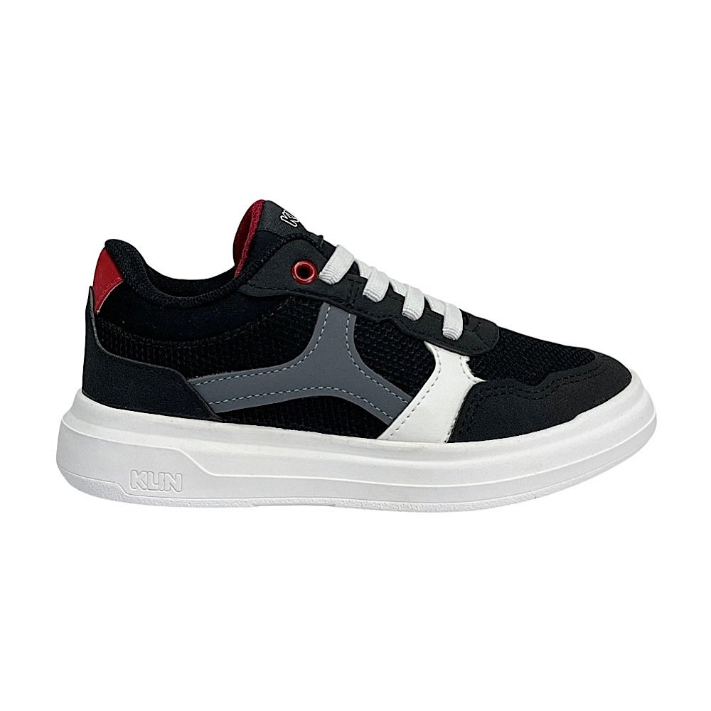Tênis Klin Next Mini 369001 Preto/Branco/Grafite Preto/Branco 2