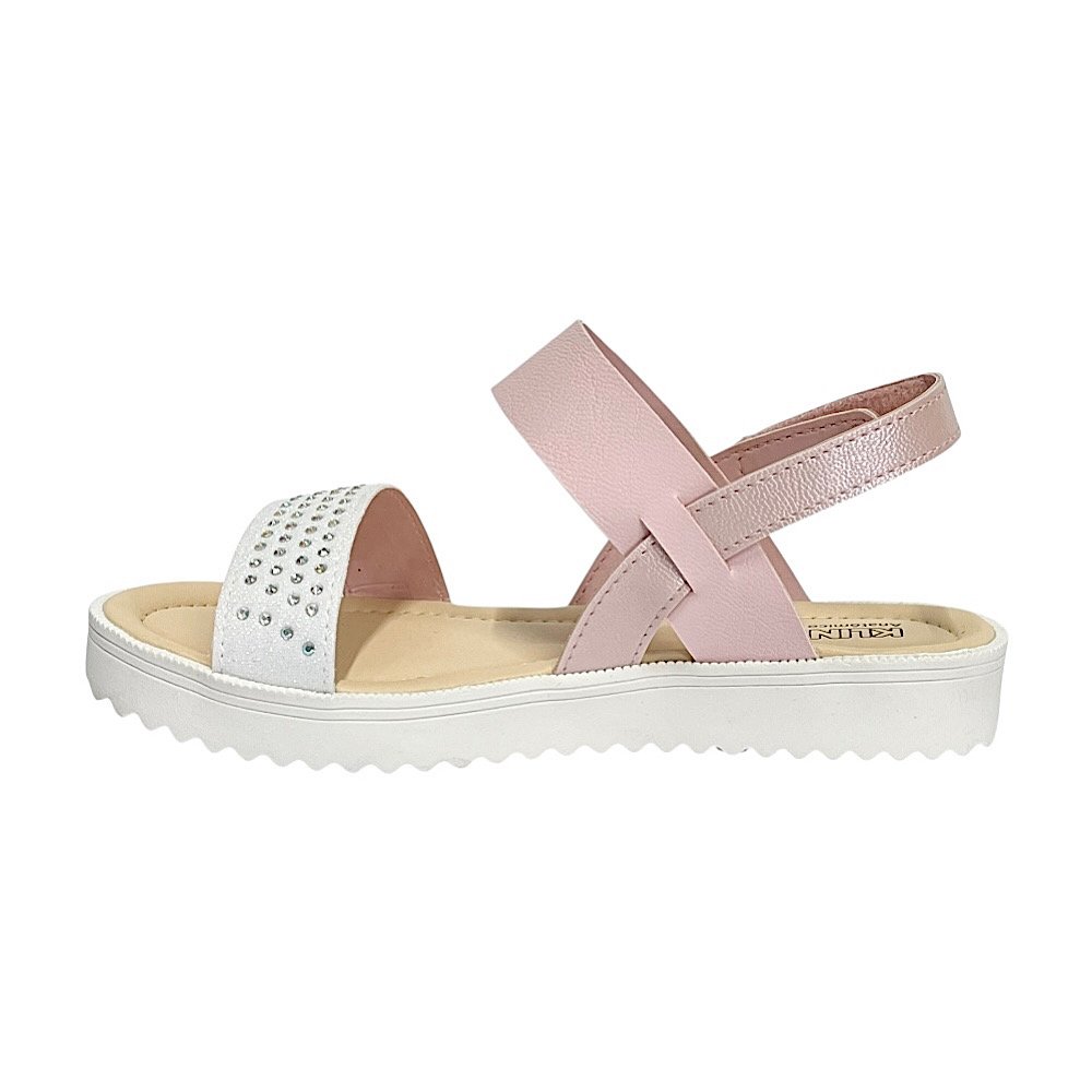Sandália Klin Papete Lola 420058 Rosa Claro Metalizado Rosa 3