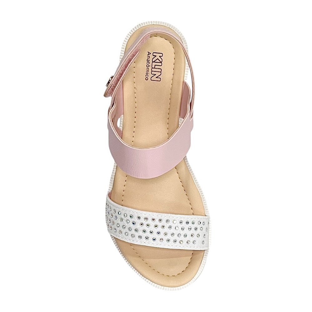 Sandália Klin Papete Lola 420058 Rosa Claro Metalizado Rosa 4