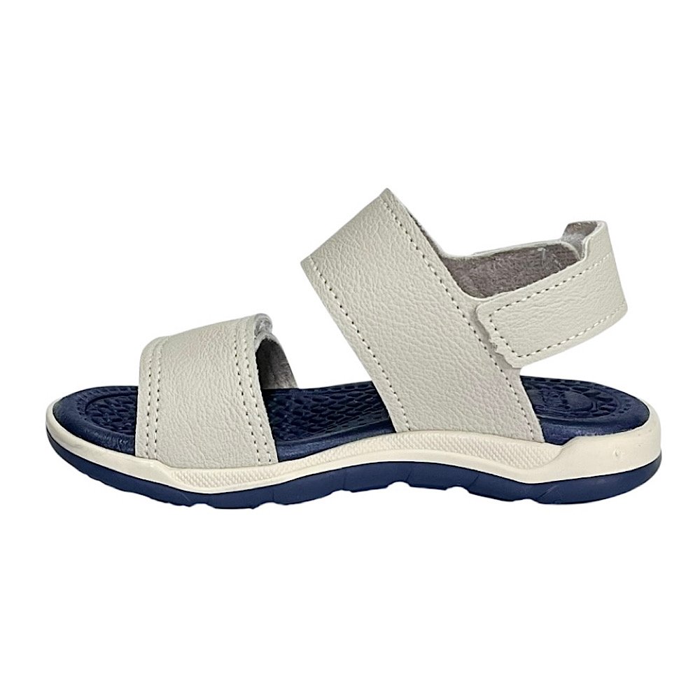 Sandália Klin Papete Line Play 476237 Linho/Marinho Branco 3
