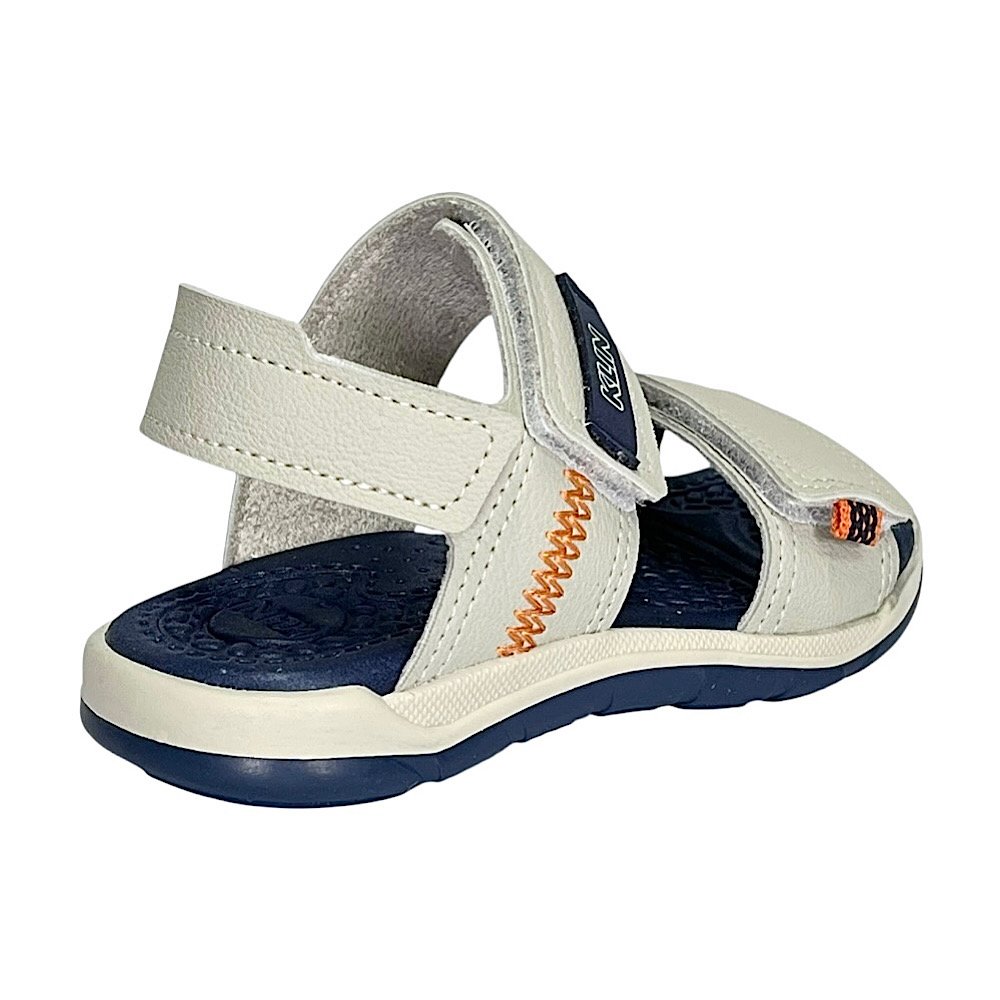 Sandália Klin Papete Line Play 476237 Linho/Marinho Branco 5