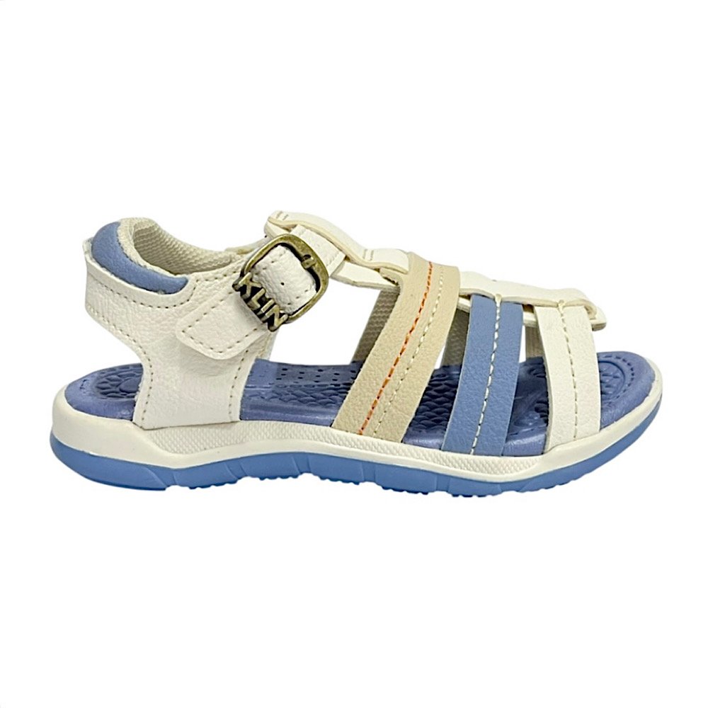 Sandália Klin Papete Line Play 476240 Off White/Azul Oceano   Off White/Azul 2