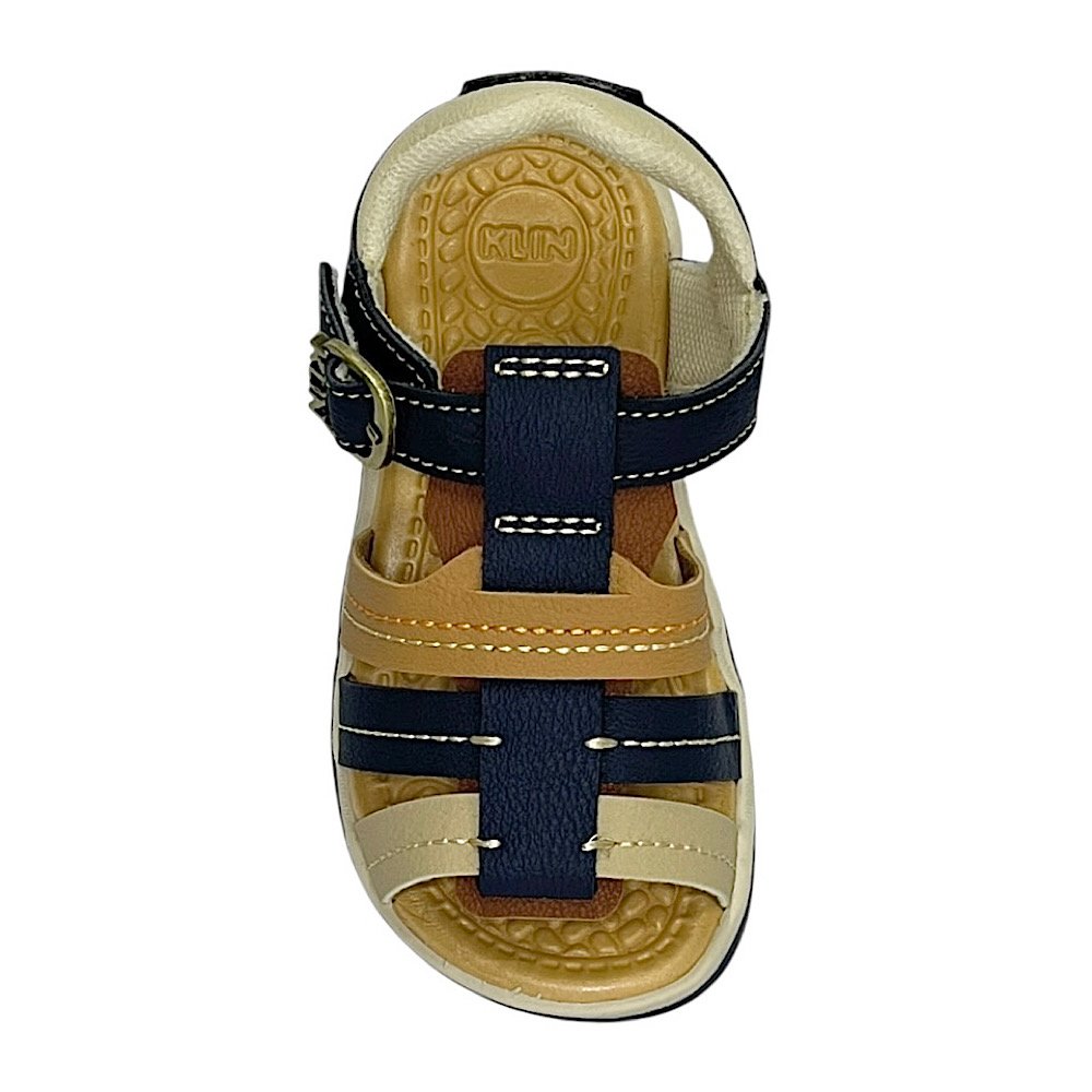 Sandália Klin Line Play 476240 Marinho/Capuccino/Palha Azul Marinho/Capuccino 4