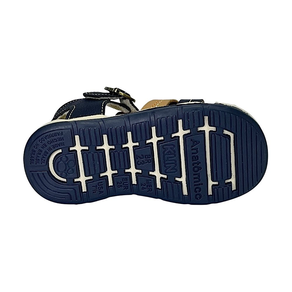 Sandália Klin Line Play 476240 Marinho/Capuccino/Palha Azul Marinho/Capuccino 6