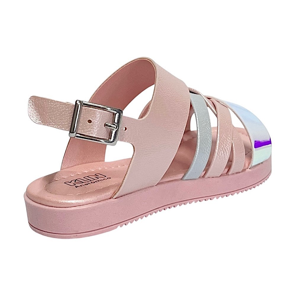 Sandália Klin Lolinha 421053 Rosa Metalizado/Holográfico Rosa 5