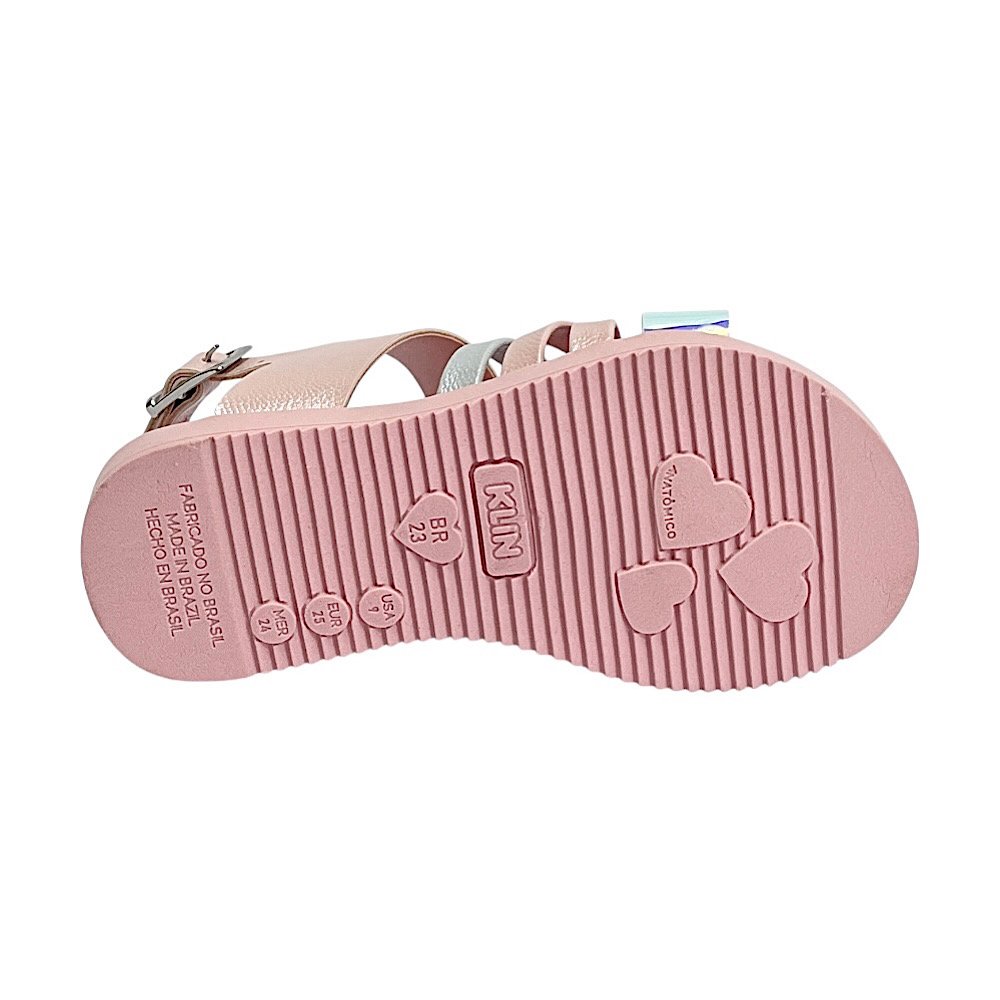 Sandália Klin Lolinha 421053 Rosa Metalizado/Holográfico Rosa 6