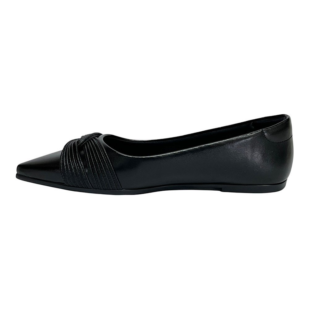 Sapatilha Santinelli Feminina Bico Fino 1600-004 Preto Preto 3